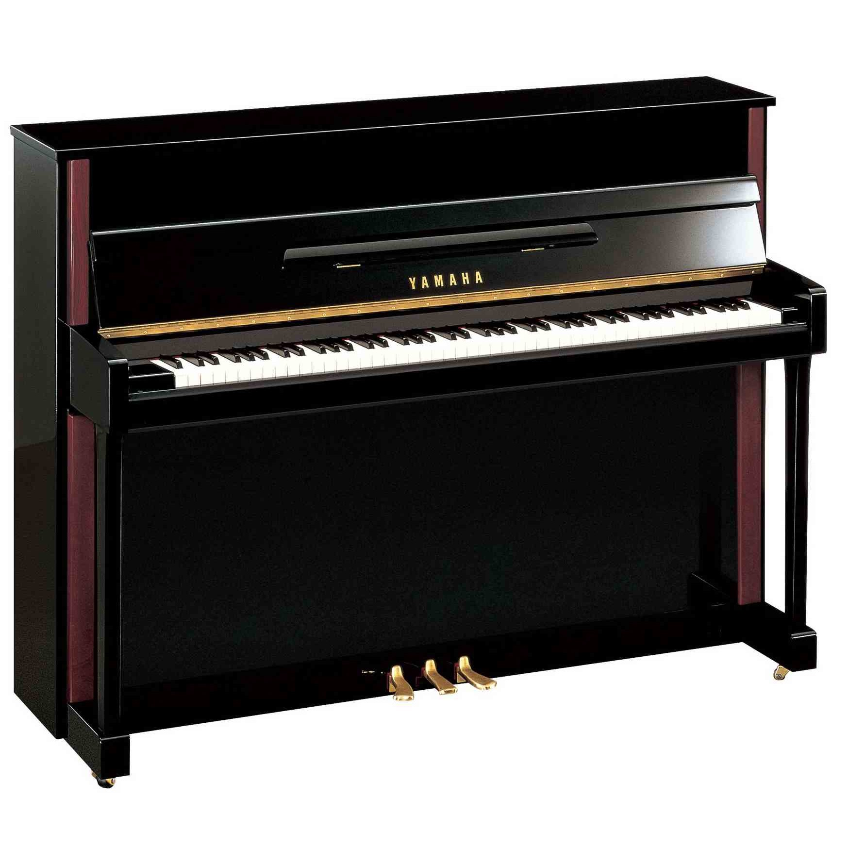 Piano Vertical Yamaha JX-113T Negro Birllante de 113cm.