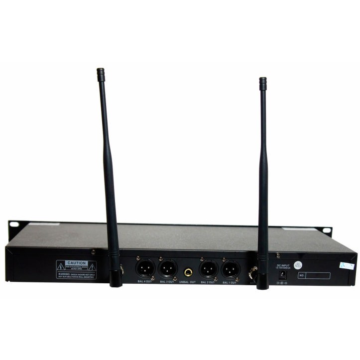 Sistema de 4 microfonos inalambricos profesionales HL-4M