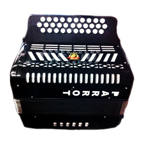Acordeon Parrot 3012BK GCF Diatonico SOL-DO-FA Negro