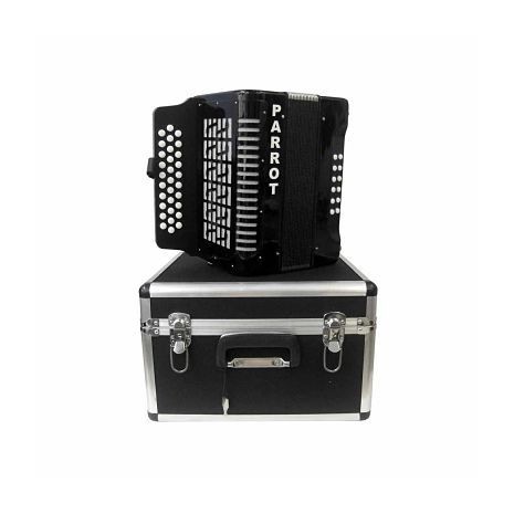 Acordeon. Parrot Diat.Fa-Si-Mi 12B. Ngo.
