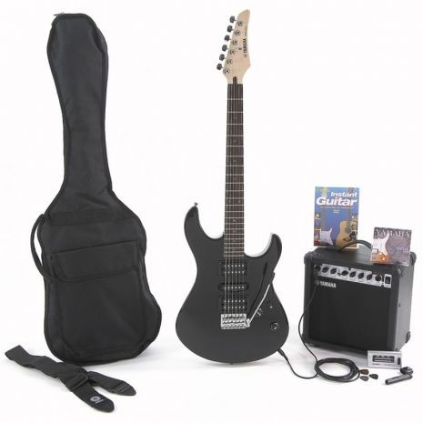 Paquete Guitarra Electrica ERG121GPIIBL Negra